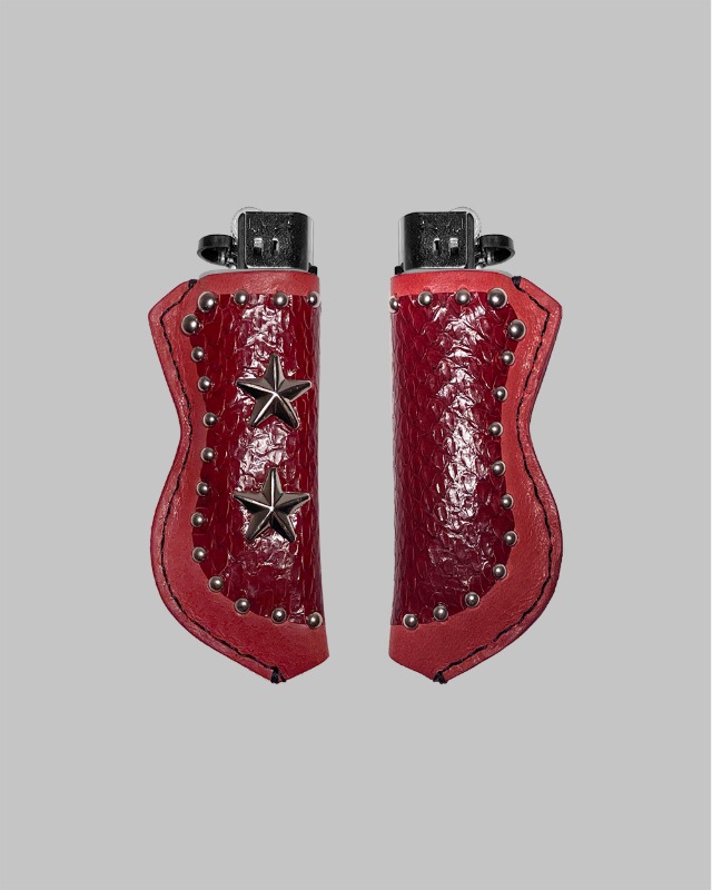 Double Star Leather Lighter Holde [red]
