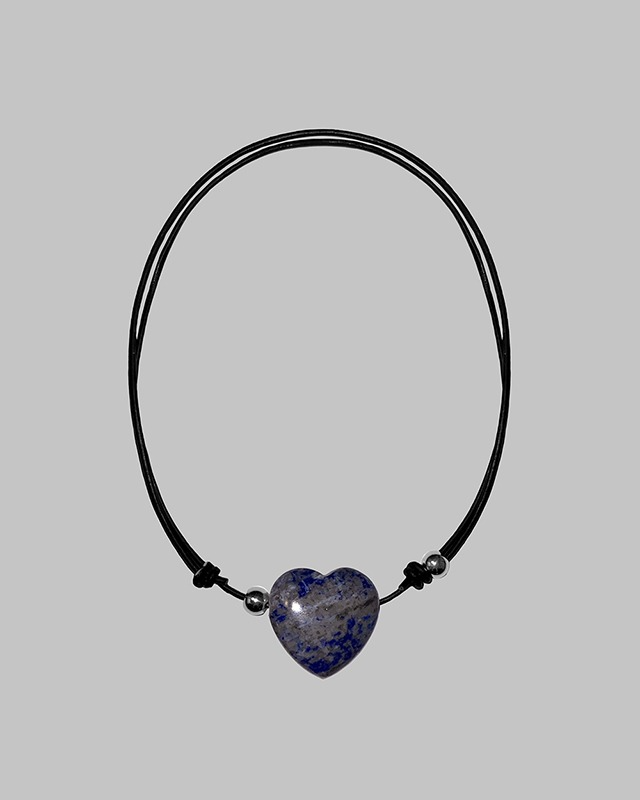 Heart Blue Stone Necklace