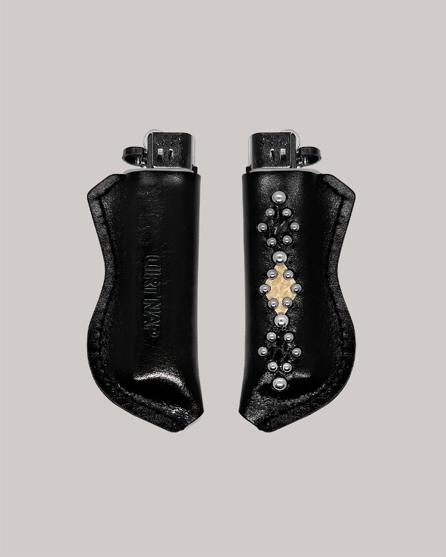 Diamond Leather Lighter Holder [Black]