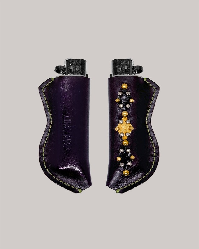 Diamond Leather Lighter Holder [Purple]
