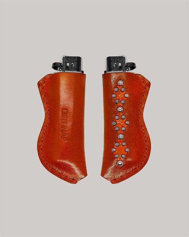 Diamond Leather Lighter Holder [Orange]